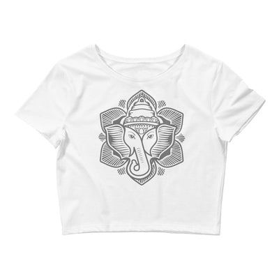 Classic Elephant Lotus Women’s Crop Tee
