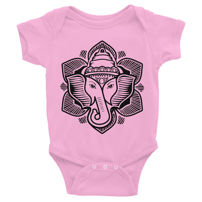 Classic Elephant Lotus Infant Onesie