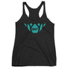 Black + Teal Lotus Team Tank