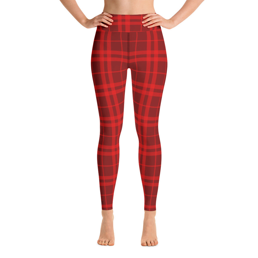 Red Flannel Pattern Leggings