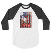 WAY USA STAMP-3/4 sleeve raglan shirt