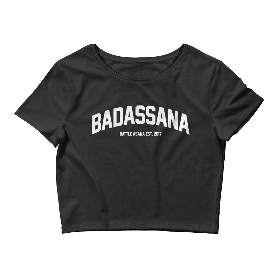 BADASSANA WHT-Women’s Crop Tee
