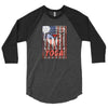 WAY USA STAMP-3/4 sleeve raglan shirt