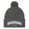 BADASSANA-Pom Pom Knit Cap