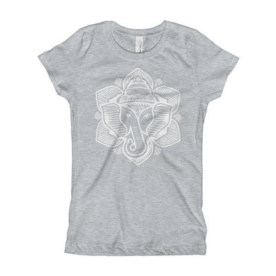 Classic Elephant Lotus Girl's Tee Shirt