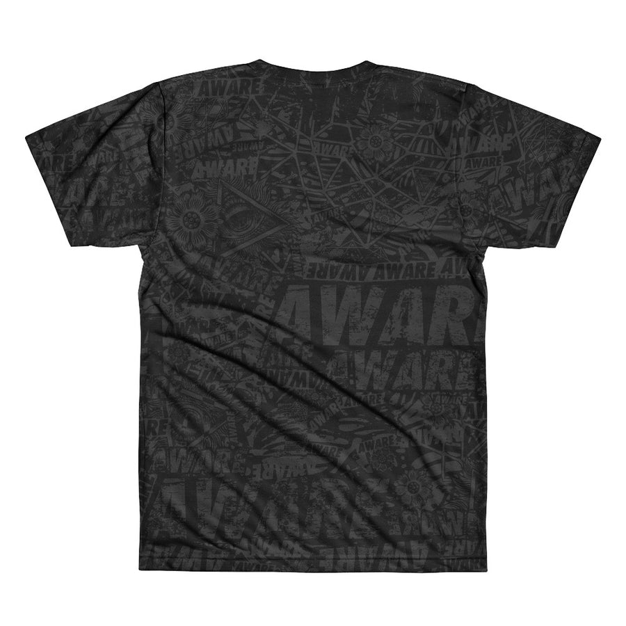 AWARE Grey and Red Tee