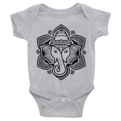 Classic Elephant Lotus Infant Onesie